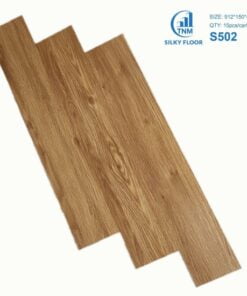 Sàn nhựa giả gỗ vinyl 4mm Silky Floor S502