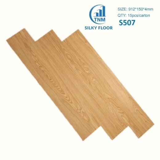 Sàn nhựa giả gỗ vinyl 4mm Silky Floor S507