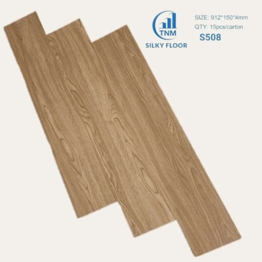 Sàn nhựa giả gỗ vinyl 4mm Silky Floor S508