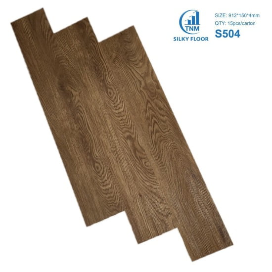 Sàn nhựa giả gỗ vinyl 4mm Silky Floor - Shopthamsan