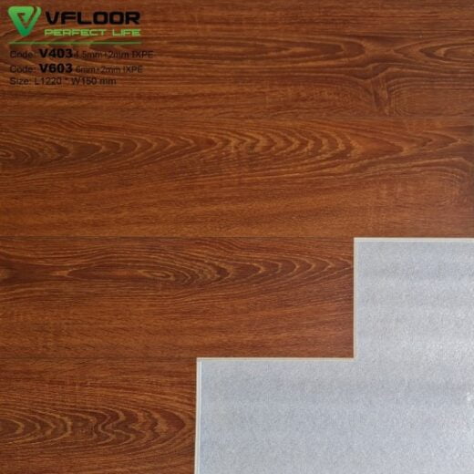 Ván sàn nhựa vinyl sàn vinyl hèm khóa Vfloor Luxury 02