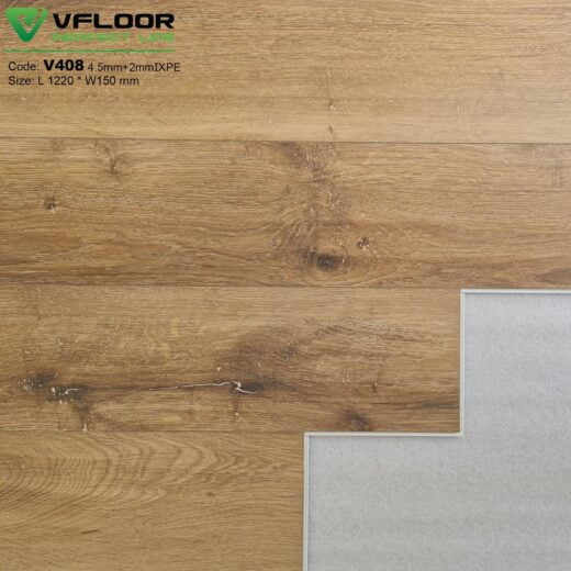 Ván sàn nhựa vinyl sàn vinyl hèm khóa Vfloor Luxury v408