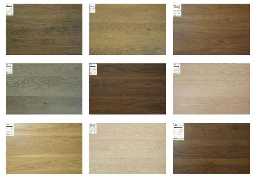 Bảng màu đa dạng của sàn gỗ đẹp Carb Flooring