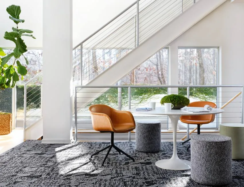 Thảm Houndstooth Tile 5T282 được lên thiết kế tại nhà riêng