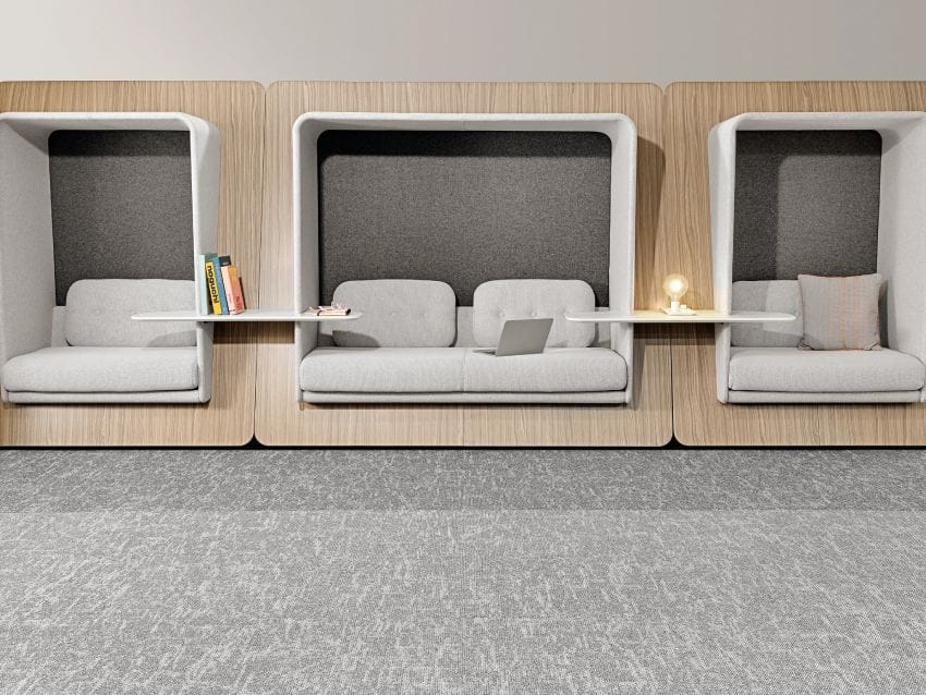 Thảm sàn tấm Shaw Contract khi lên thiết kế 3D